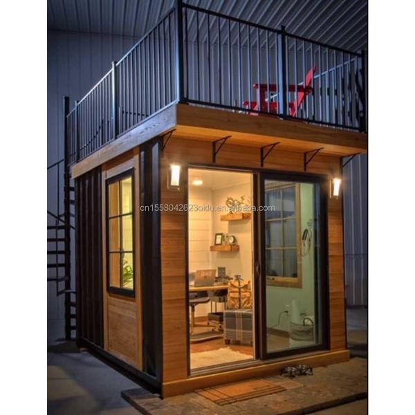 10ft Wooden Plastic Garden House Container Mobile Wooden Activity Room Mini Office Coffee Shop Modern Design for Your Garden