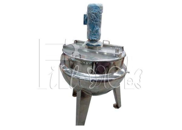 Capacidade 400L Tiltable da chaleira Jacketed industrial de aço inoxidável elétrica do vapor do aquecimento