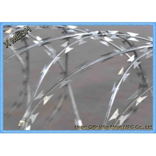 Колючая проволока лезвия бритвы тяжелого предохранения от покрытия цинка консертина