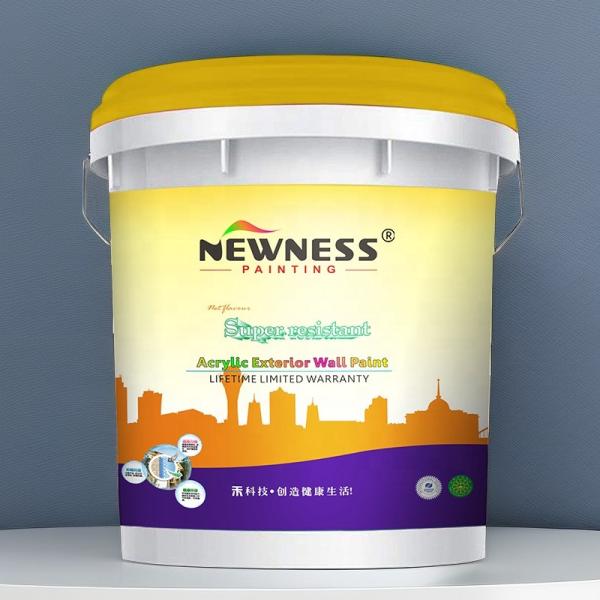 12 meses Vida útil Pintura de látex anti-mofo resistente à chuva lavável para parede exterior