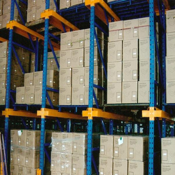 Cold Storage Drive In Pallet Rack System Customized Color Powder Coated Finish