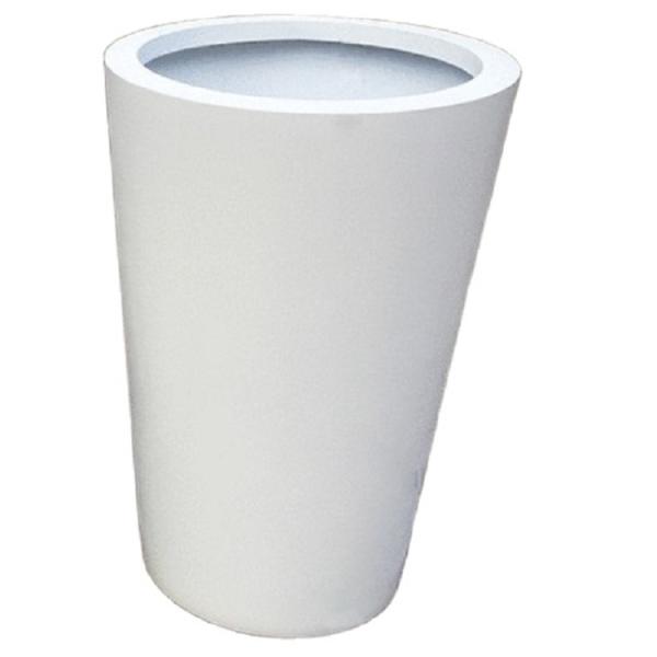 Fácil montar las macetas verticales de los altos plantadores blancos