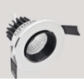 Waterproof IP65 Led Cob Downlight , 7 Watt Recessed Led Bathroom Downlights