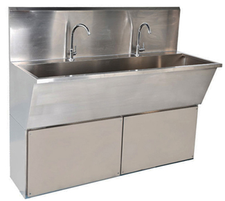 Durable and Hygienic Medical Hand Wash Sink 304 Grade Stainless Steel Material