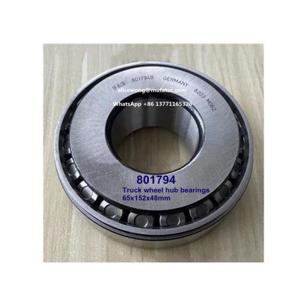 801794 rodamientos de ruedas de camiones rodamientos de rodillos cónicos 65*152*48mm