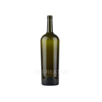 Cork Finish Grand Reserve Empty Wine Glass Bottle 1500ml Bordeaux Glass Bottle 920g 1937K-2B