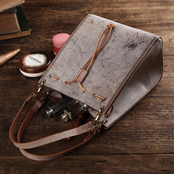 GENUINE LEATHER Vintage Forest-Style Top Layer Cowhide Shoulder Crossbody Bag for Women