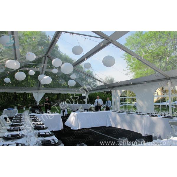 15X20 200 Seater Luxury Wedding Tents A Frame Shape 100 Km/H Wind Resistance