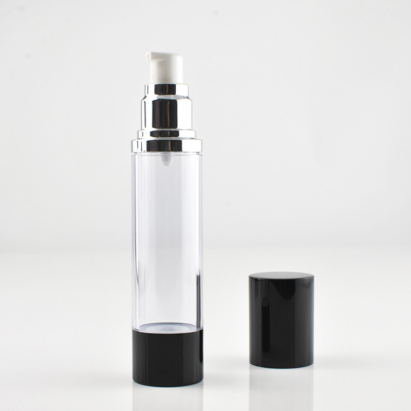 Круг 60ml ясности BPA свободный DIY нагнетает безвоздушные бутылки для косметики