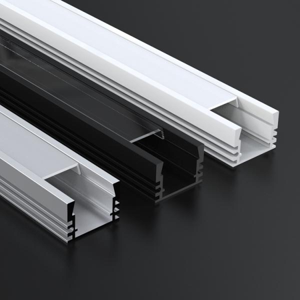 Алюминиевый канал света прокладки СИД утопленный анодировал крася серебряный цвет