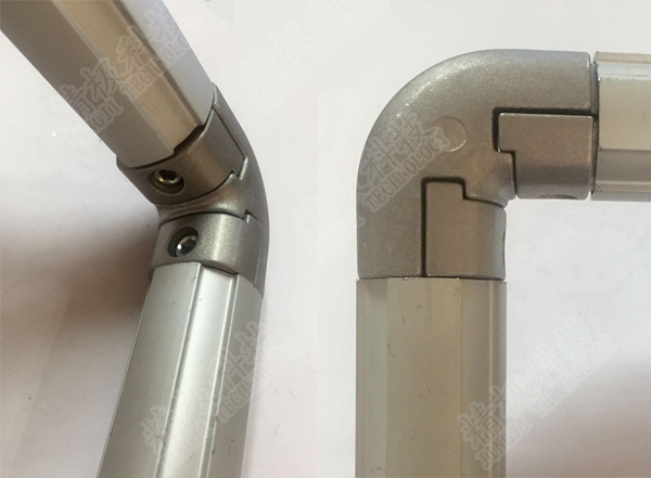 Aluminum Alloy Joints 90 Degrees Within Joint Sandblasting Internal Connector AL-12