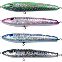 4 Cores 20CM/90g 3D Olhos de Madeira Sólida isco de madeira ganchos de tripla 0.1-0.3m flutuante lápis de madeira isco de pesca