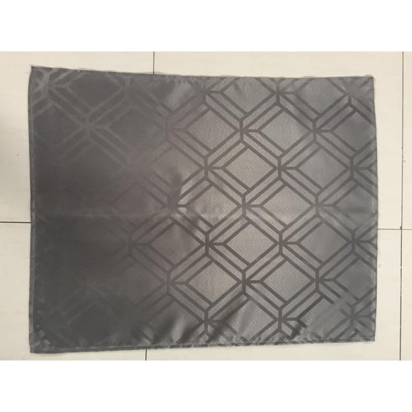 BSCI passed-Fashionable jacquard grey cushion cover with check design