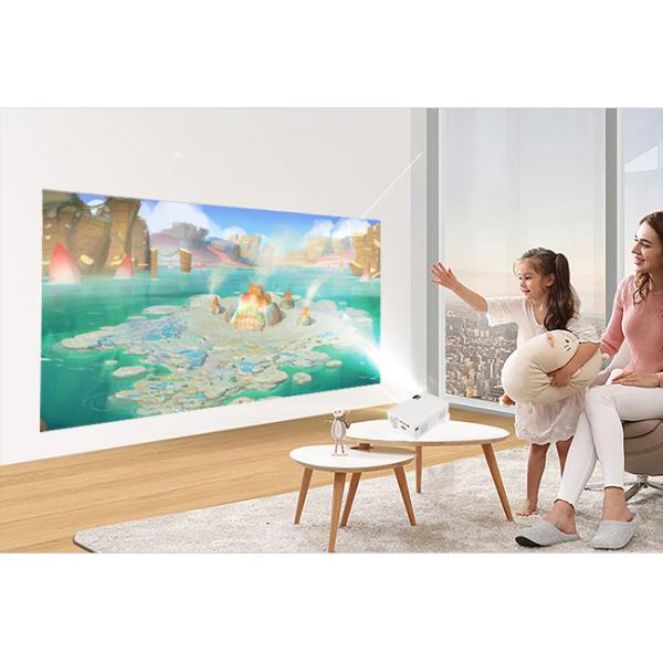 3.5mm Earphone Mini LCD FHD 1080P Projector 200 ANSI Lumens