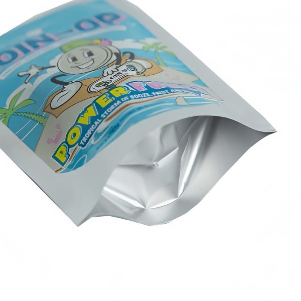 Aluminum Foil Fruit Drink Perforated Pouch Stand Up Pouch With Straw