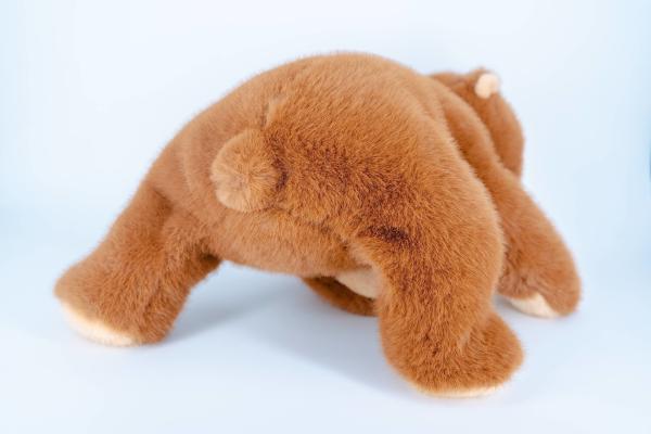 Weighted Design Standable Brown Bear Plush Toy Warm Hugs Steady Companionship