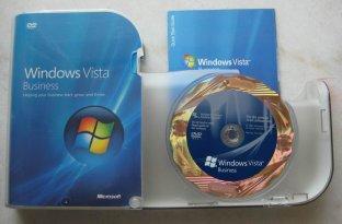 caixa do retalho do negócio de Windows Vista