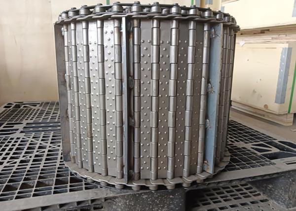 Hinged Steel Belt Conveyor Belt Apron Plate Chip Metal Conveyor Belt For Transport