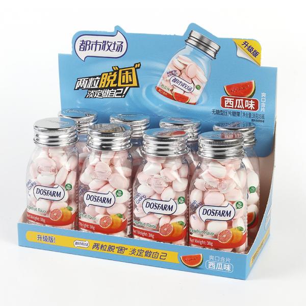 Watermelon Flavor Sugar Refreshing Free Fat Free Candy With 12 Months Shelf Time