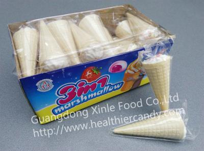 doces NiceTaste do marshmallow da forma do gelado de 10cm e marshmallows brancos doces