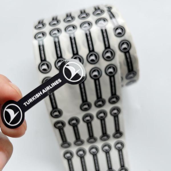 UV Resist Waterproof PVC Self Adhesive Label Split Back Printed Logo Die Cut Vinyl Sticker