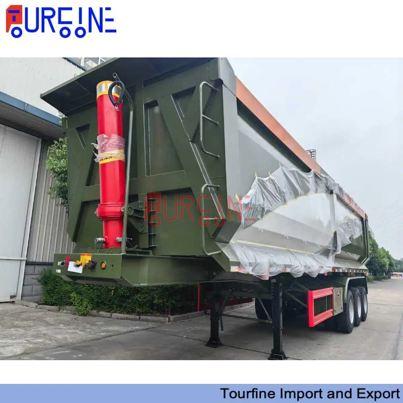 3 Axle 80 Ton Heavy Duty Dump Semi Trailer for Coal Stone and Aggregate Transport