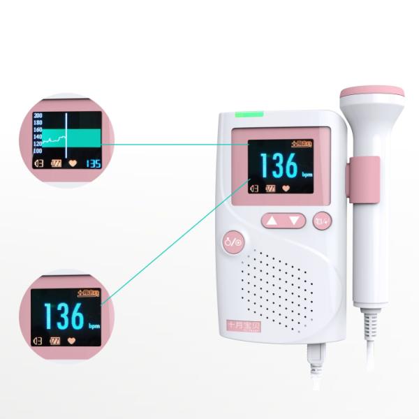 Cardiology CE Certified Wholesale Price Ultrasound Baby Heart Rate Monitor Fetal Doppler Doppler Heart Detector