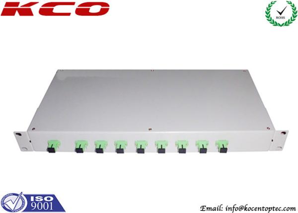 1*8 2*8 Fiber Optic Splitter Patch Panel / 1x8 2x8 Rack Mount Passive PLC Splitter SC FC
