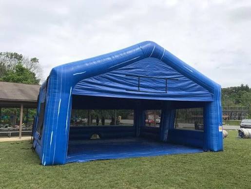 Portable Inflatable Air Tent with Spacious Comfortable Shelter and Continuous Inflation Built-in Fan for Outdoor Events