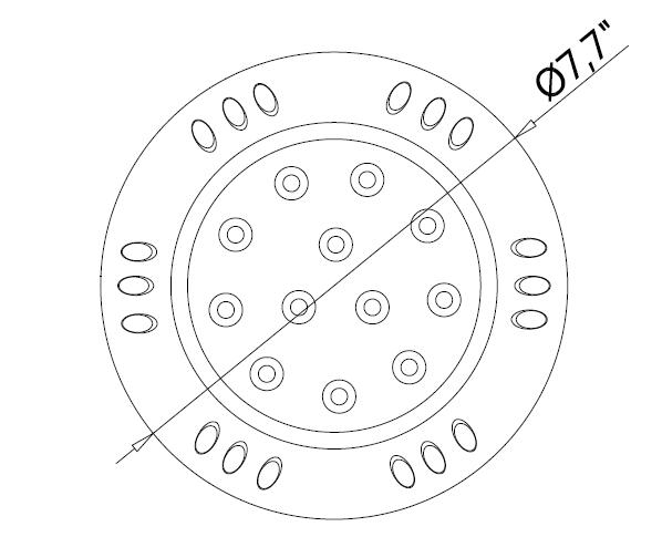 стена 12V IP68 установила 316 светов СИД света 60W RGBW бассейна SUS подводных