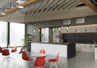 Customized Acoustic Ceiling Panel Polyester Fiber 34 Colors Optional