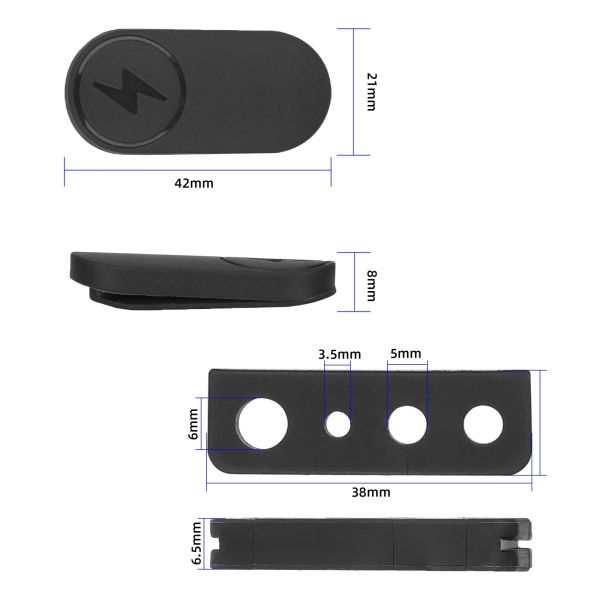 Waterproof Dust Proof Silicone Charging Port Cover Xiaomi 5/5 Pro Scooter Parts