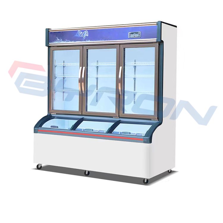 Multi Doors Convenience Store Refrigerator OEM Grocery Store Display Coolers