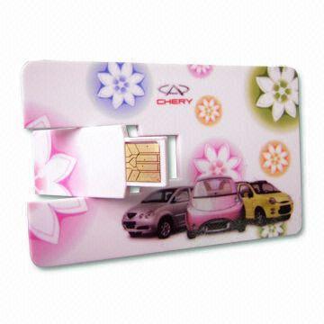 Memoria USB delgada práctica barata AT-045B de la tarjeta de crédito