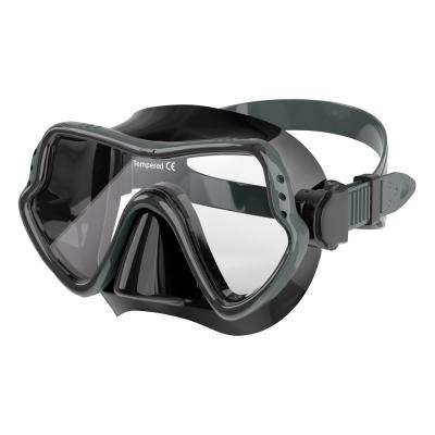 Liquid Silicone Face Snorkel Mask Scuba Dive Goggles Tempered Glass For Swimming