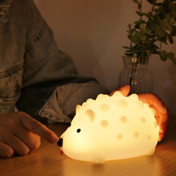 Hedgehog Rechargeable Night Lamp Energy Saving Home Decor For Baby Kids Children Sleep Training