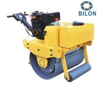 9HP amarillo que camina detrás de la sola velocidad de viaje del rodillo del tambor del pequeño camino 0-4km/h