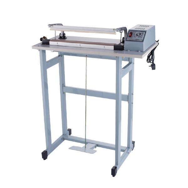 Through Type Foot Pedal Bags Pedal Sealing Machine with Food Grade Cutter and Sealer
