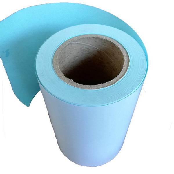 Airline Luggage Label Single  Proof Thermal Paper  With 50G Blue Glassine Paper