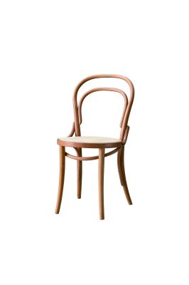 Vapor de alta pressão da cadeira do café da faia H86cm Thonet Viena de Seat do Rattan