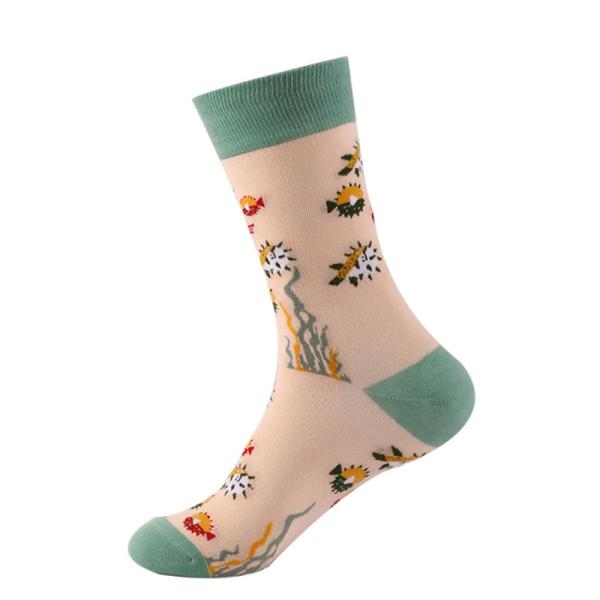 Customized OEM Best Novelty Funky Colorful Funny Man Cotton Socks