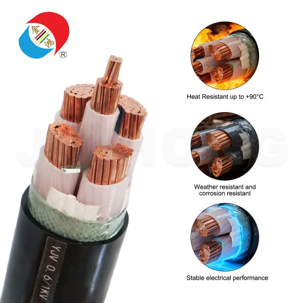 YJV Copper-Conductor XLPE-Insulated PVC-Sheathed Unarmored Power Cable | Cable for fixed installation in indoor conduits and cable trenches