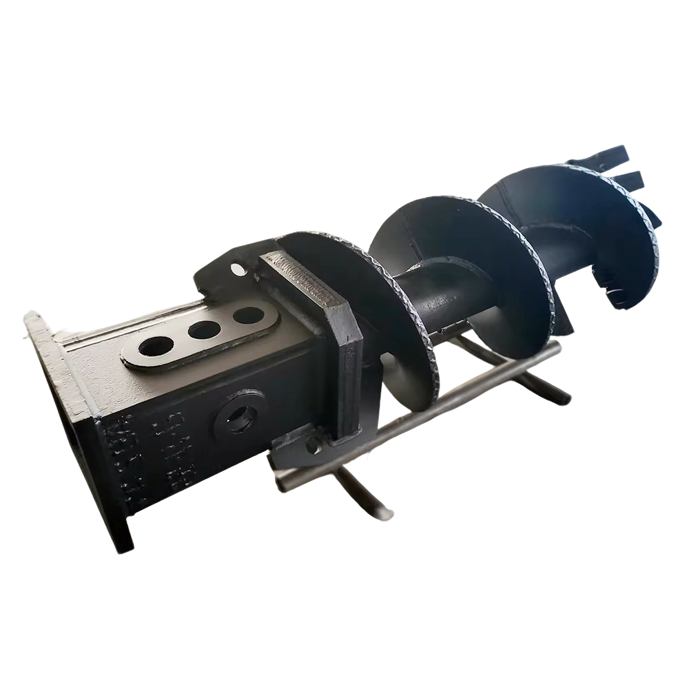 Customized Auger Drilling Rig, Auger Drilling Rig, Rotary Drilling Rig Single-Flute Straight Auger Bit (Toothed) For construction in clay layers, highly weathered layers, and gravel layers