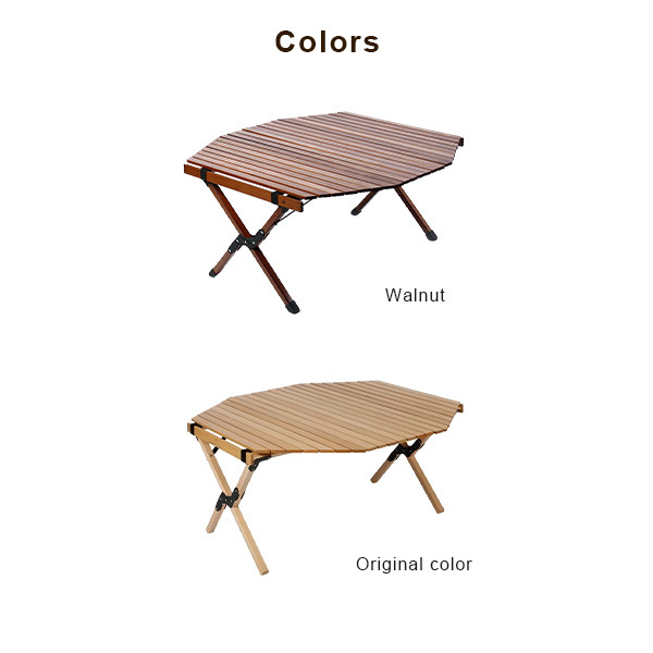 Folding Beech Wood Camping Table 90x90cm 30kg Capacity