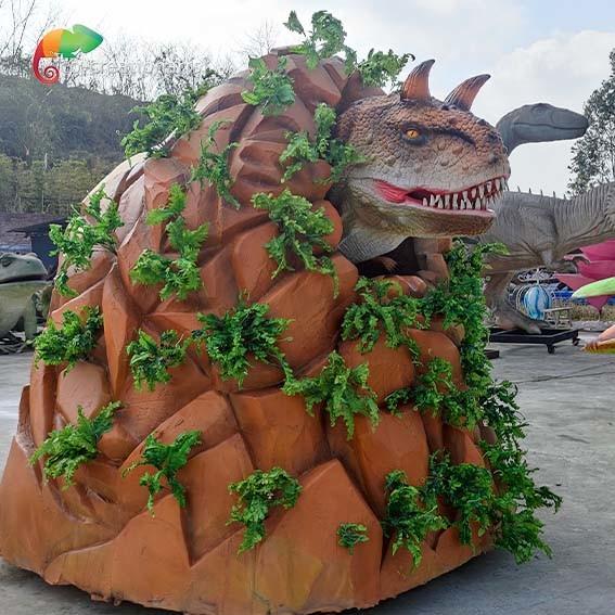 Carnotaurus Animatronic dos dinossauros de Life Size Animatronic do fabricante para o parque de diversões jurássico