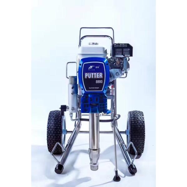 Large Gasoline Powered Airless Paint Spraying Equipment With High Pressure Hose