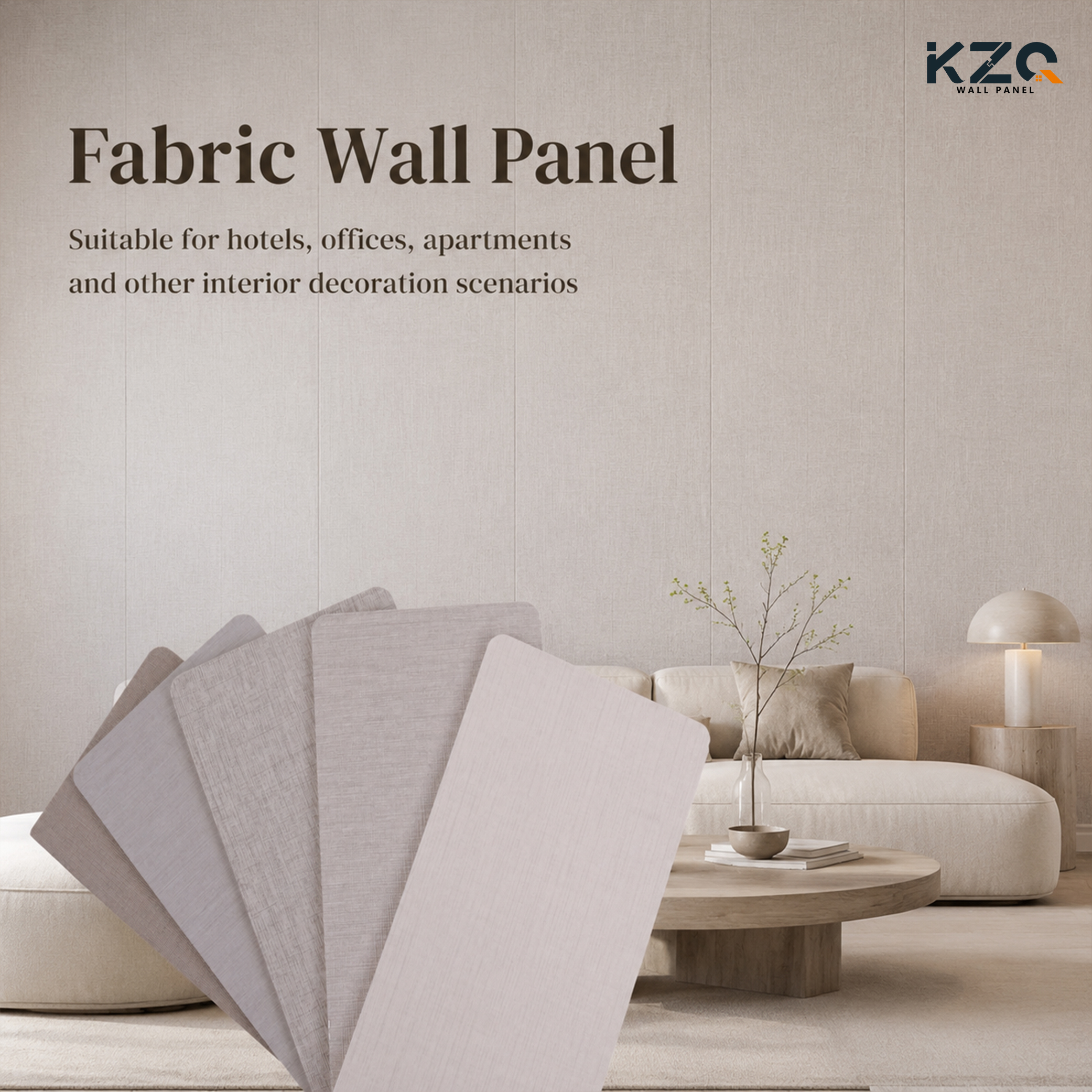 Fabric Texture Bamboo Charcoal fibre board Interior Decorative Panels for
