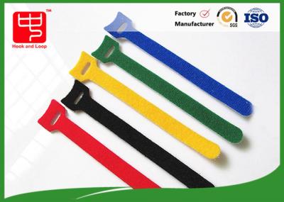 160 * 12mm coloriu cintas plásticas do gancho e do laço com resistência térmica pequena do furo