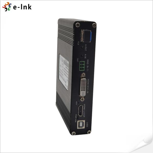1Ch 1080P DVI + USB KVM + 1Ch RS232 + 1Ch Bidi Stereo Audio + 1Ch GPIO over Fiber Extender