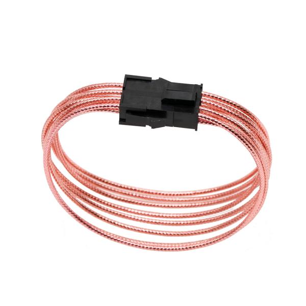 Single Bright braided cable  8 Pin to 8 (4+4 ) Pin EPS/CPU Power Supply Extension Cable 30CM